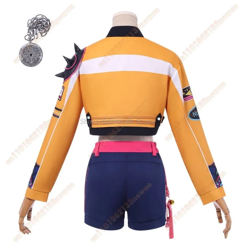 2025 high-quality Anime KPop Rumi Cosplay Costume Wig Women Girls Halloween Carnival Comic-con Party Role Playing Outfits MINISO