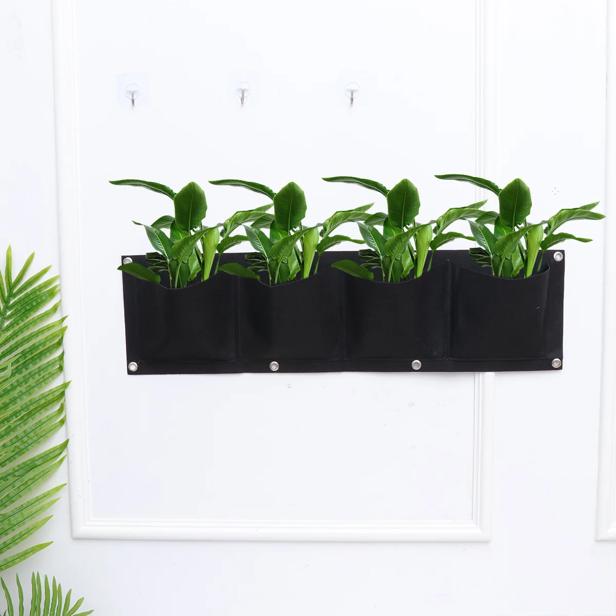 

49-Pcs Felt Planting Bag Vertical Wall Hanging Grow Pouch Multi Pocket Herb Garden Container For Balcony Outdoor Nursery Planter