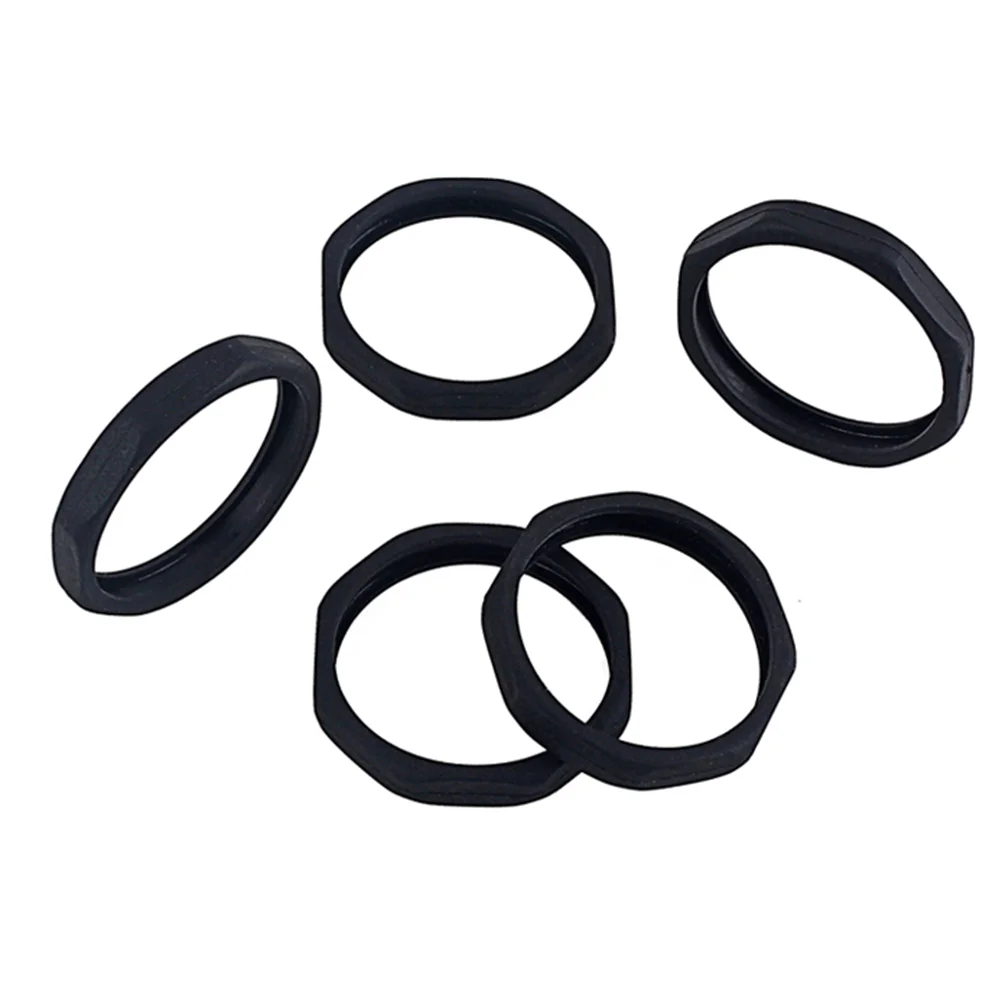 5 Pcs Microphones Holder Protection Ring -slip Sleeve -rolling Black -fall