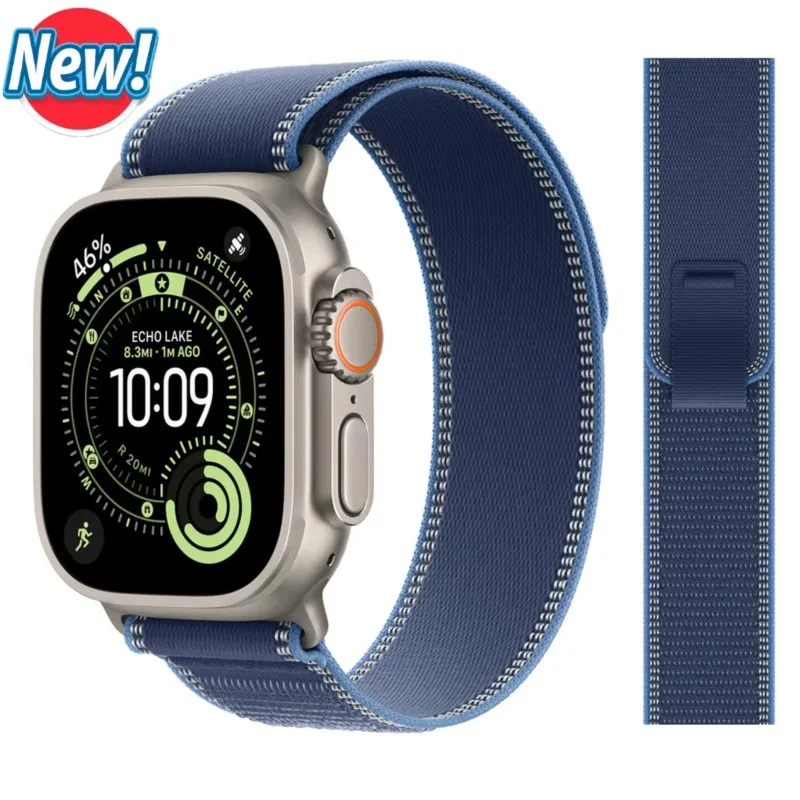 BOX+Trail Loop-band voor Apple Watch-bandjes Ultra 4 2 3 49mm 46mm 44mm 45mm 40mm, armband voor iWatch Series 11 10 9 8 7 SE 12