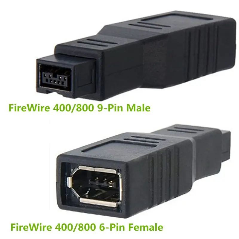 Адаптер FireWire 400/800 1394 B, 9-контактный к 6-контактному проводу под напряжением, 9-контактный переходник с 9P папа на 6p мама, USB2.0 AM на 1394 6P переходник мама