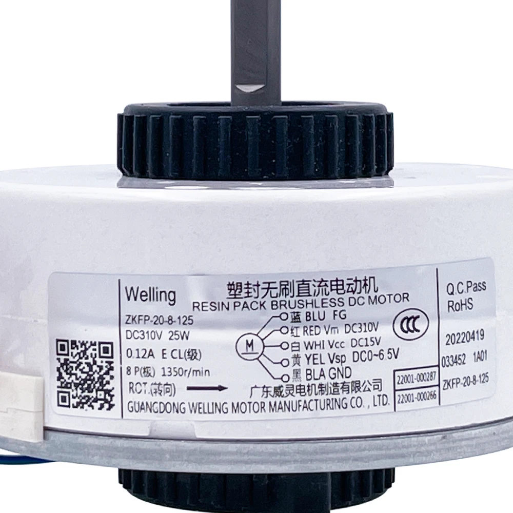 New For TCL Air Conditioner Indoor Unit DC Fan Motor ZKFP-20-8-125 DC310V 25W 1350r/min Conditioning Parts