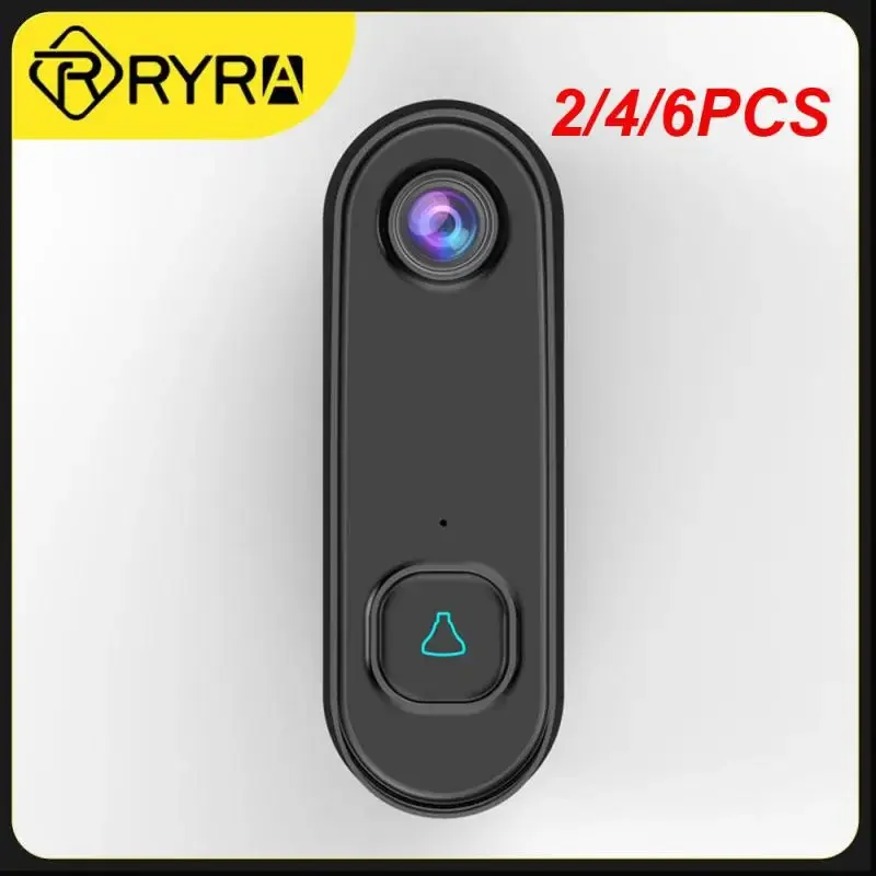 2/4/6PCS Tuya Wifi Motion Detection Remote Access Smart Convenient Secure Two-way Audio Doorbell With Face Recognition