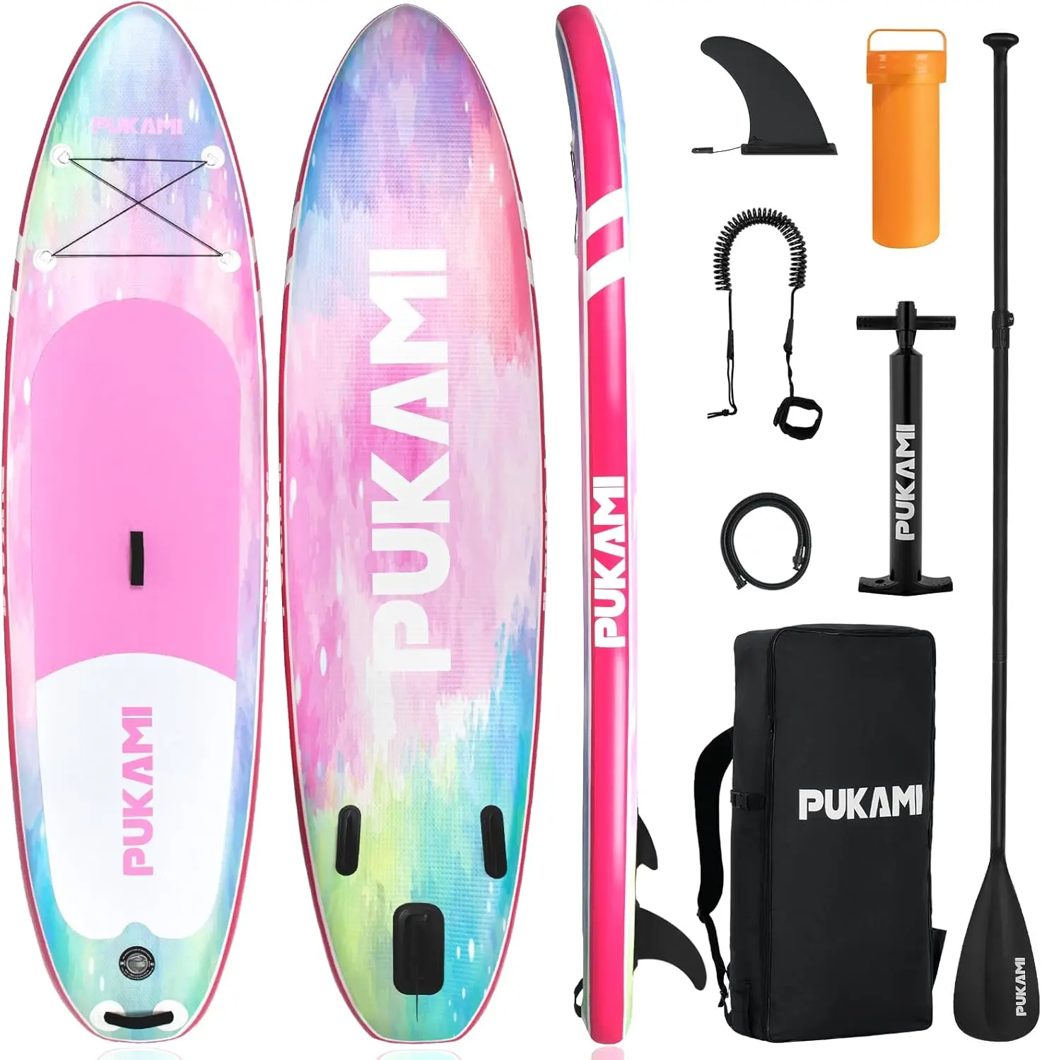

Inflatable Paddle Board for Adults,10.6' Stand Up Paddle Board with Premium SUP Accessories & Carry Bag,Paddle,