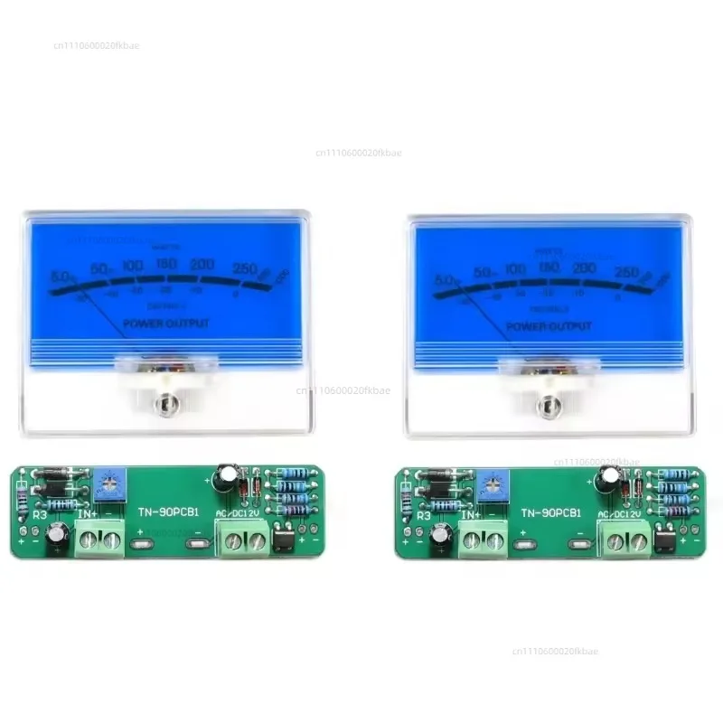 VU Level Meter Stereo Preamp tube Amplifier Board Indicator DB Preamp Audio Power Meter With Driver Backlit Pointer