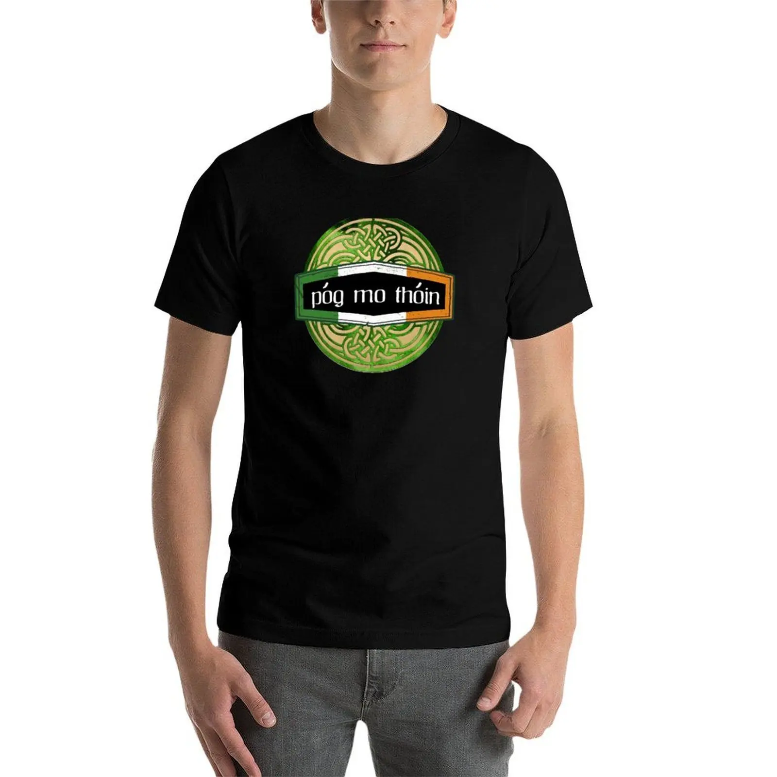 Celtic Pog Mo Thoin Design T-Shirt vintage anime shirt anime t shirts oversizeds t shirts for men graphic