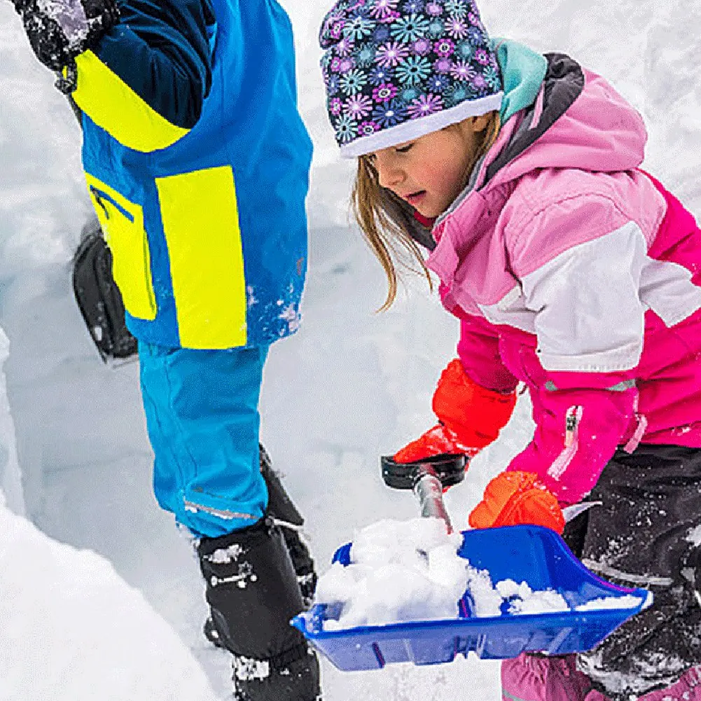 DHDL في الهواء الطلق الشاطئ الأطفال مجرفة البلاستيك سميكة مجرفة الثلج المحمولة الربط مجرفة الثلج أشعل النار