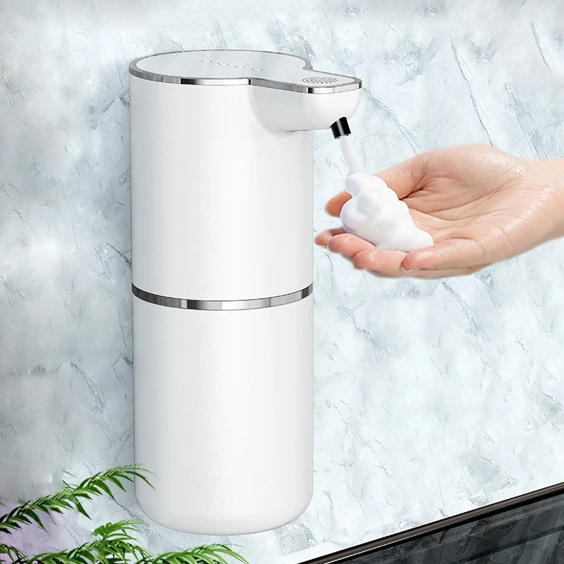 

350ML Automatic Infrared Sensing Soap Dispenser Electric Non-Contact Foam Washing Machine Detergent Dispenser Wall Mounted