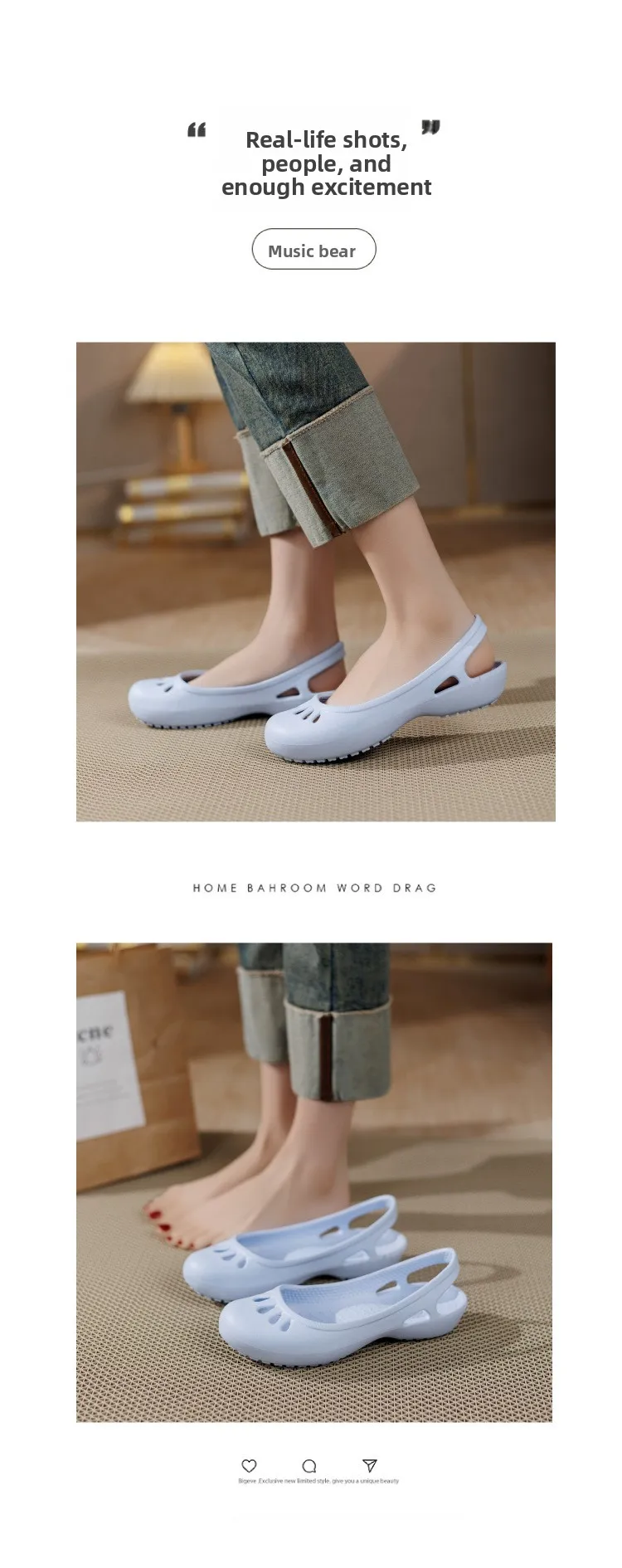 Ultraleichte Damen-Clogs: Atmungsaktiv, weich, elastisch, wasserdicht, rutschfest, leicht zu reinigen, vielseitig und stilvoll für den Arbeitsweg. – Detail 12