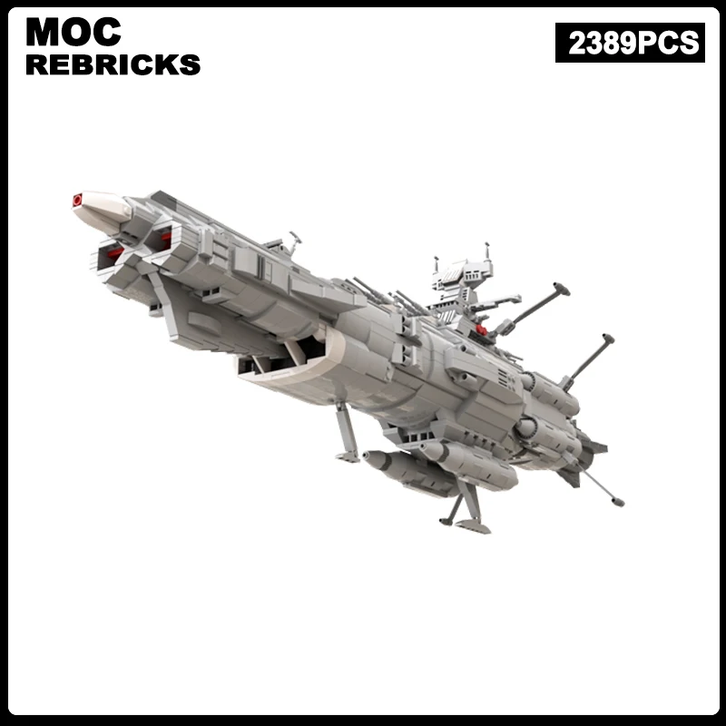 Science Fiction Film Series Space Battleship 83888 MOC Building Block Assembly Model Customized Bricks Toys Kid's Puzzle Gifts