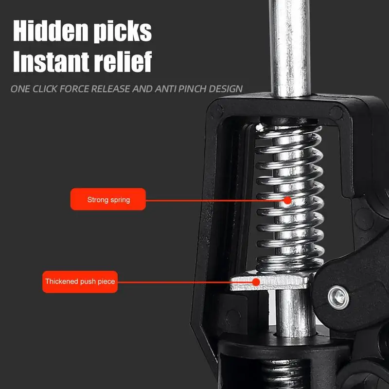 Imagem -05 - Telescópico Aço Mão Trabalho Suporte Rod Gabinete de Instalação Jack Labor-saving Terceira Mão Ferramenta para Ratcheting Carga Gama Hoods