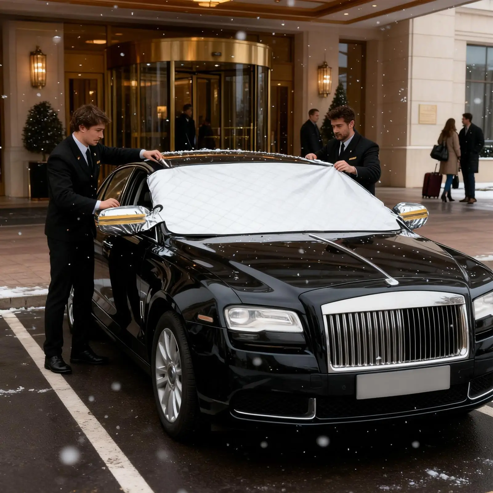 

Windshield Snow Cover Waterproof Windproof Foldable Protector Car Windshield Cover For Winter Frost Rain Sun Exterior Protection