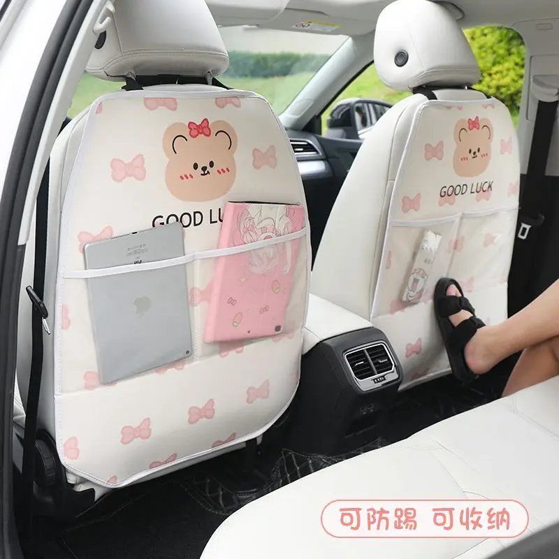 

Car seat anti-kick pad Car rear seat cartoon protective pad Cute children's pad