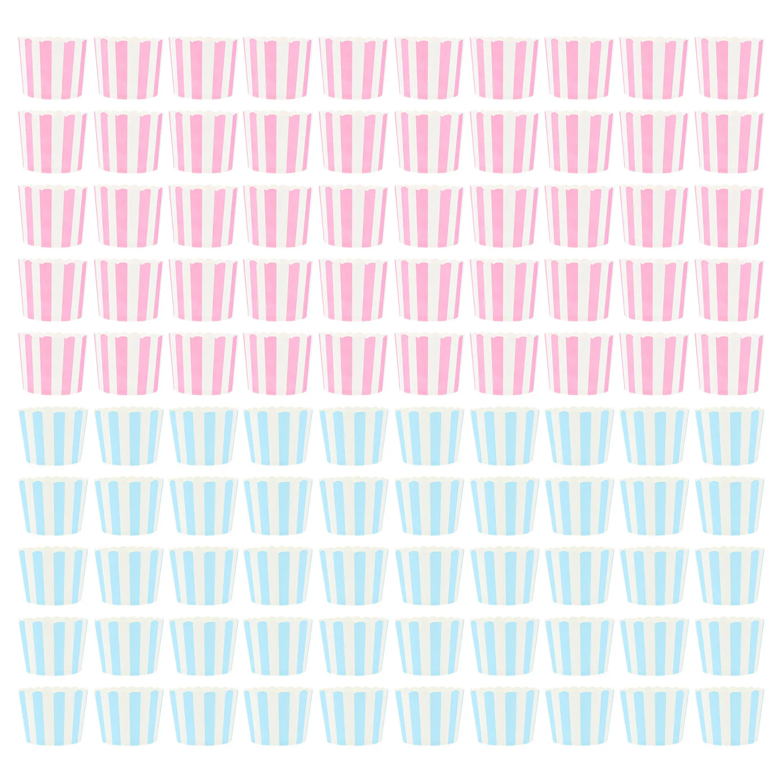 Paper Baking Cups 100 Pieces Striped Muffin Liners Disposable Cake Holders for DIY Baking Party Supplies