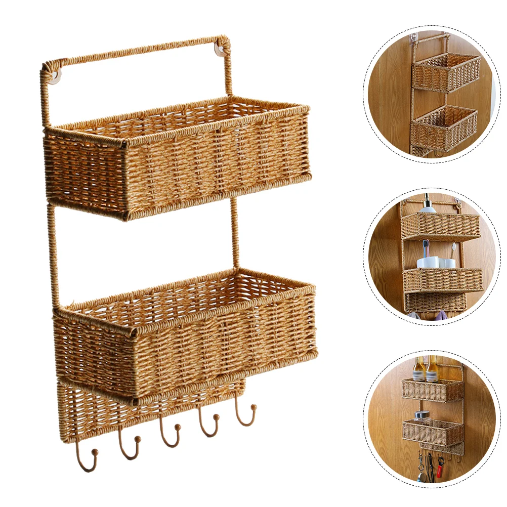 Hanging Produce Basket Potato Wall Vegetable Baskets for Kitchen Fruit Storage Wicker