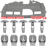 Car Engine Undertray Cover Clips Shield Guard Metal Screw Bolt Fastener For Peugeot 206 207 407 607 807 Citroen C2 C3 C4 C5 C6