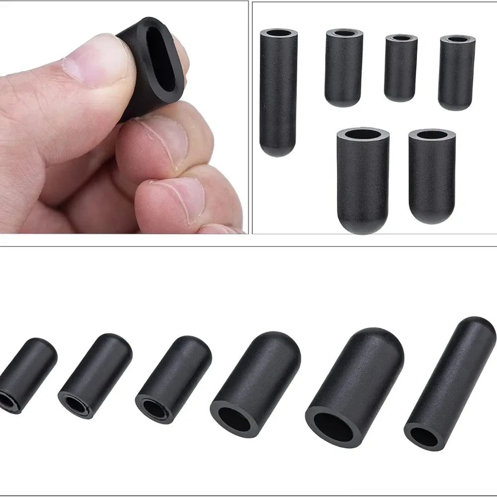 80/100Pcs Rubber Vacuum Cap Plug Kit Assorted Vacuum Plugs Hose End Cap High Quality Rubber Vacuum Wire Cap Accessories ﻿