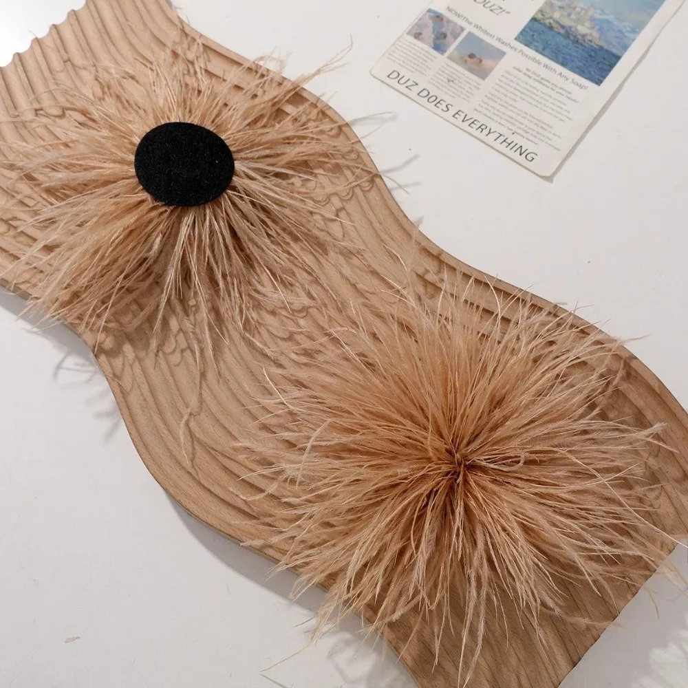 Fluffy Soft Ostrich Feather Accessory Multi-Color DIY Garment Trim Accessory Multi-Purpose DIY Handmade Accessory