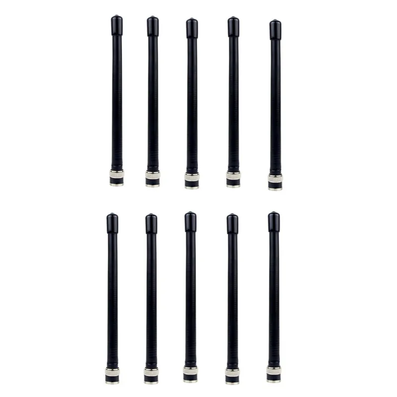 

10PCS BNC Male Interface VHF 136-174mhz Soft Antenna for ICOM IC-V8 IC-V80 IC-V82 IC-V85 for KENWOOD TK100 TK300 CP500 Radio