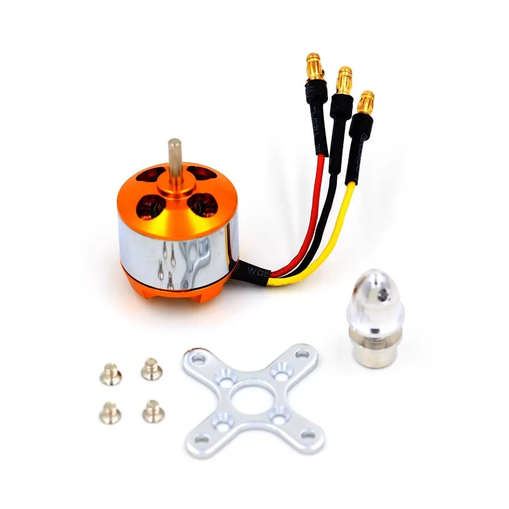 

RC Hobby 2212 930KV/1100KV/1400KV/2200KV/2700KV/3000KV Бесщеточный двигатель Outrunner для четырехроторного мультикоптера и радиоуправляемых самолетов