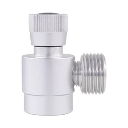 Adapter do napełniania butli CO2, samodzielnie wykonany regulator butli gazowej M10X1 do W21.8-14 Adapter do argonu, CO2, gazu mieszanego, srebra