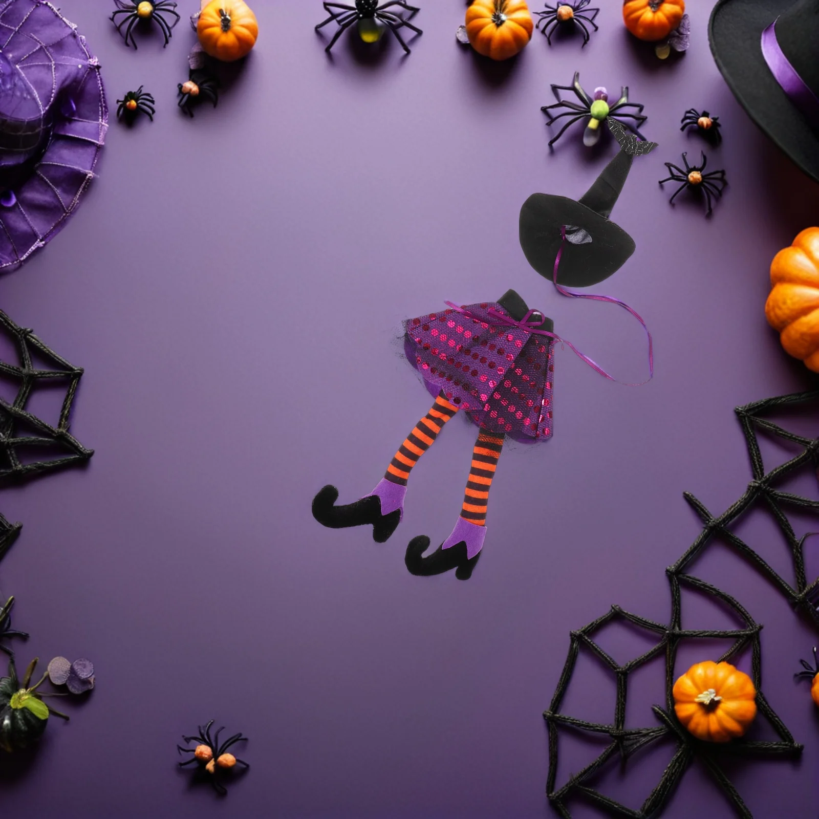 

2 Pcs Halloween Wine Bottle Set Decorations Prop Desktop Table Non-woven Fabric Cap