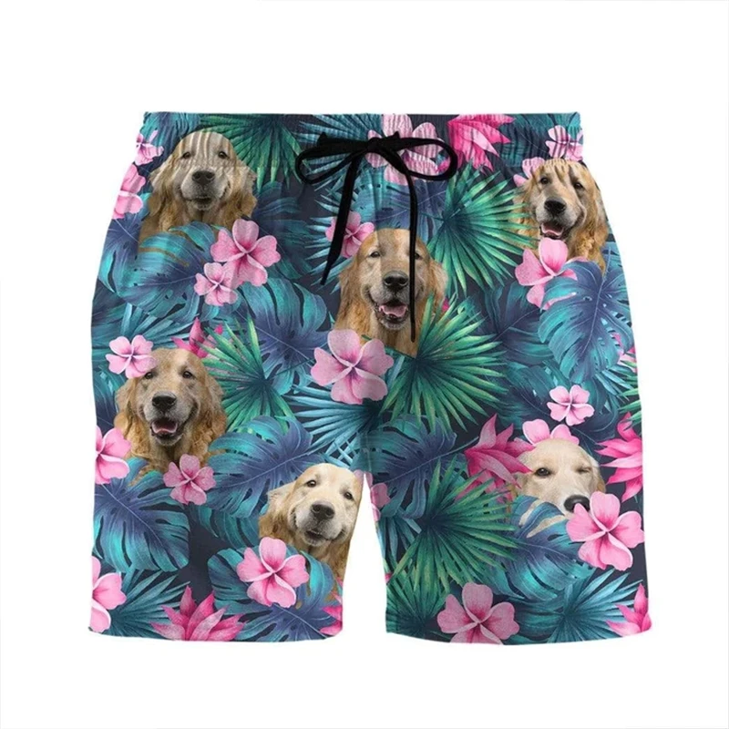 New Animal Dog Pattern Men Sports 3D Printed Beach Shorts Pants Summer Fashion Leisure Kids Hip Hop Harajuku Gym Board Shorts