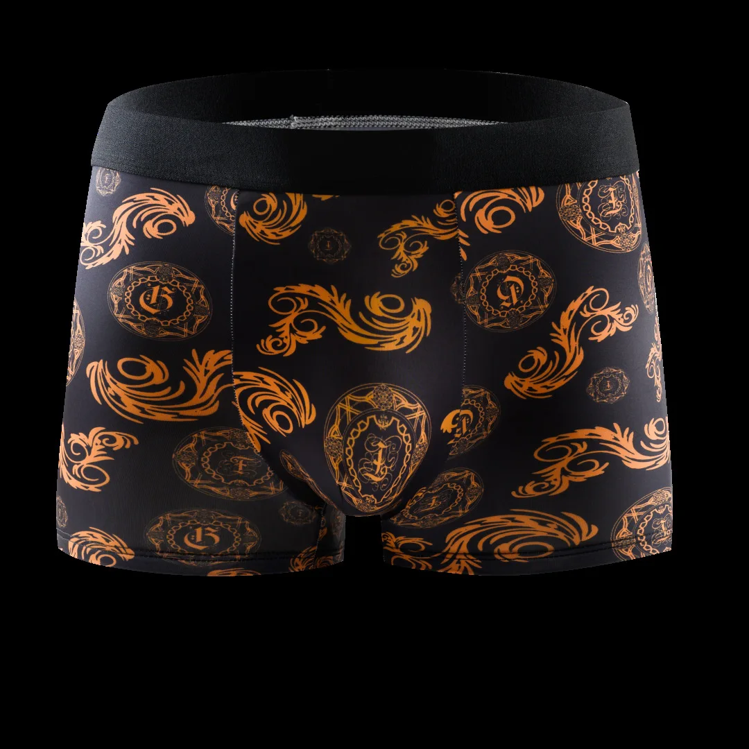 10pcs/set Men's Underwear Sexy Boxer Antibacterial Breathable Print Men Boxer Shorts New Style Boys Thin Flat Corner Panties