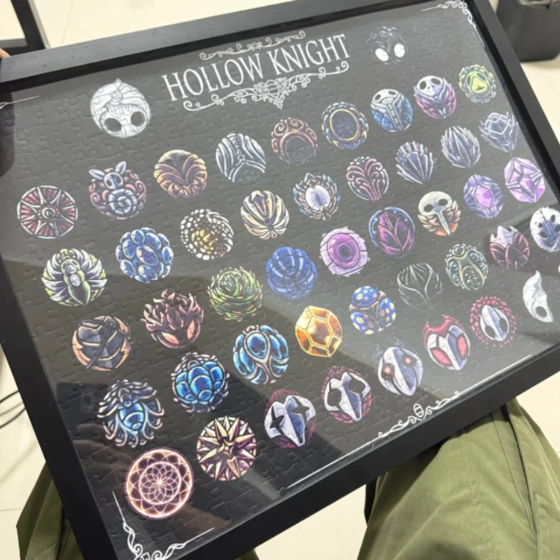 

Пазл Hollow Knight, 1000 деталей, с узором в виде оберегов, декор для стен, подарок на день рождения для взрослых, любителей игр, Silksong, в наличии