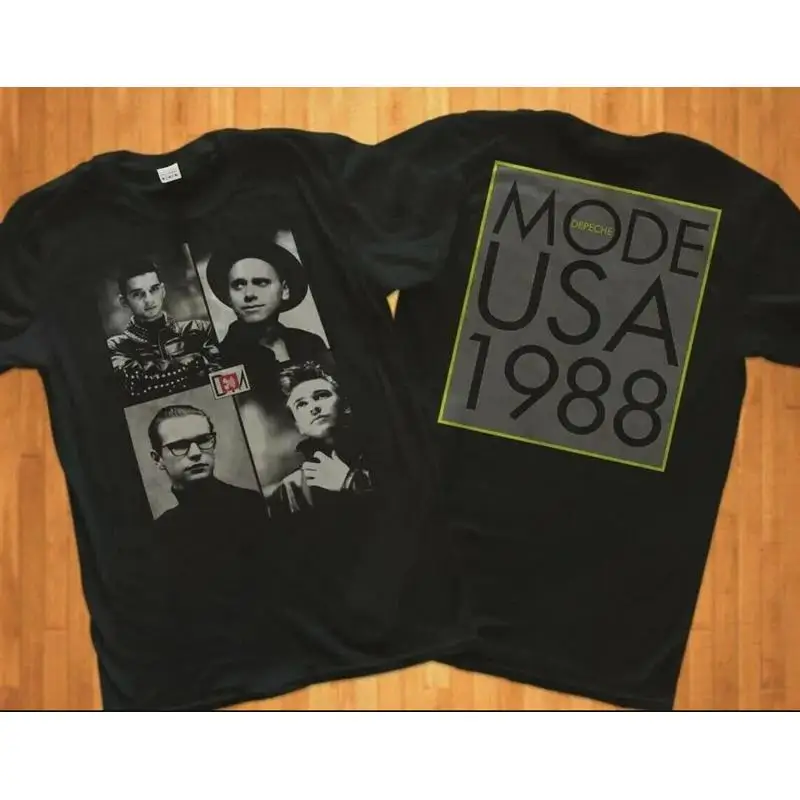 

Винтажная концертная футболка DEP Mode USATour 1988, буксирующие стороны