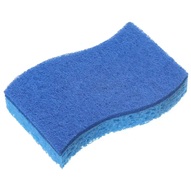 1/2/6/12PCS Dishwashing Sponge Cleaning Cloth Sponge Wood Pulp Cotton Three In One Cleaning Kitchen Washing Dishes Pots Removing