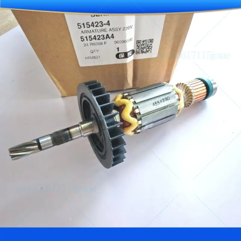 

For Makita electric hammer HR2650J, HR2651J, HR2652, HR2653 universal rotor 515423-4
