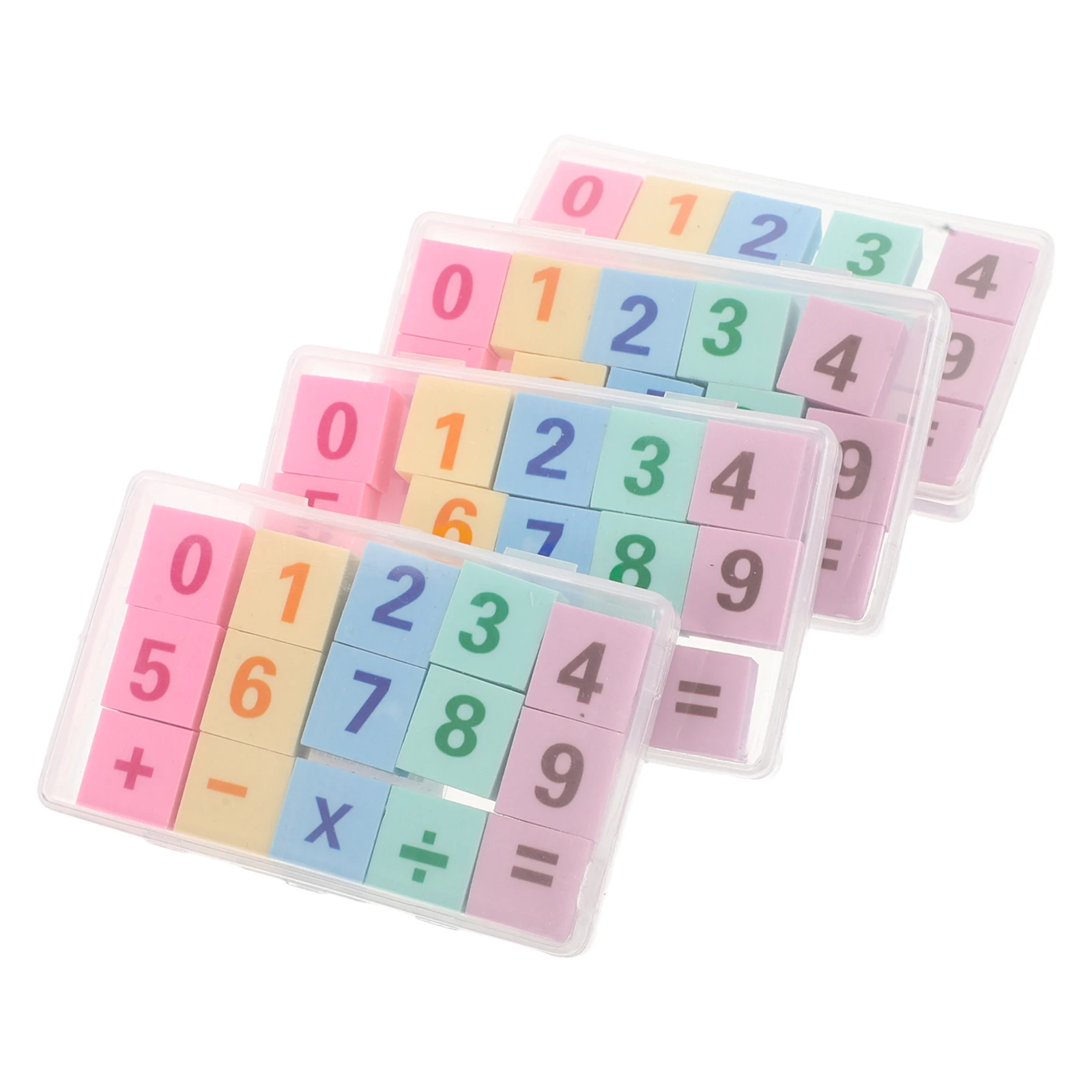 60 قطعة ممحاة ألغاز الفصول الدراسية محايات مكافأة للأطفال جوائز اللوازم المدرسية ألعاب لطيف Kawaii المطاط السائبة للطفل مضحك