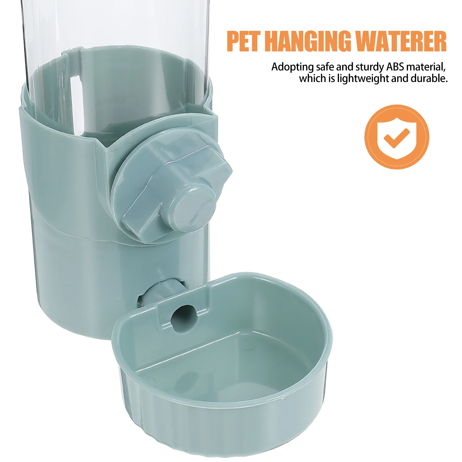

Pet Automatic Waterer 500Ml Sturdy Safe ABS Design Large Capacity for Cat Dog Puppy Cage Hanging Use Convenient Hydration Supply