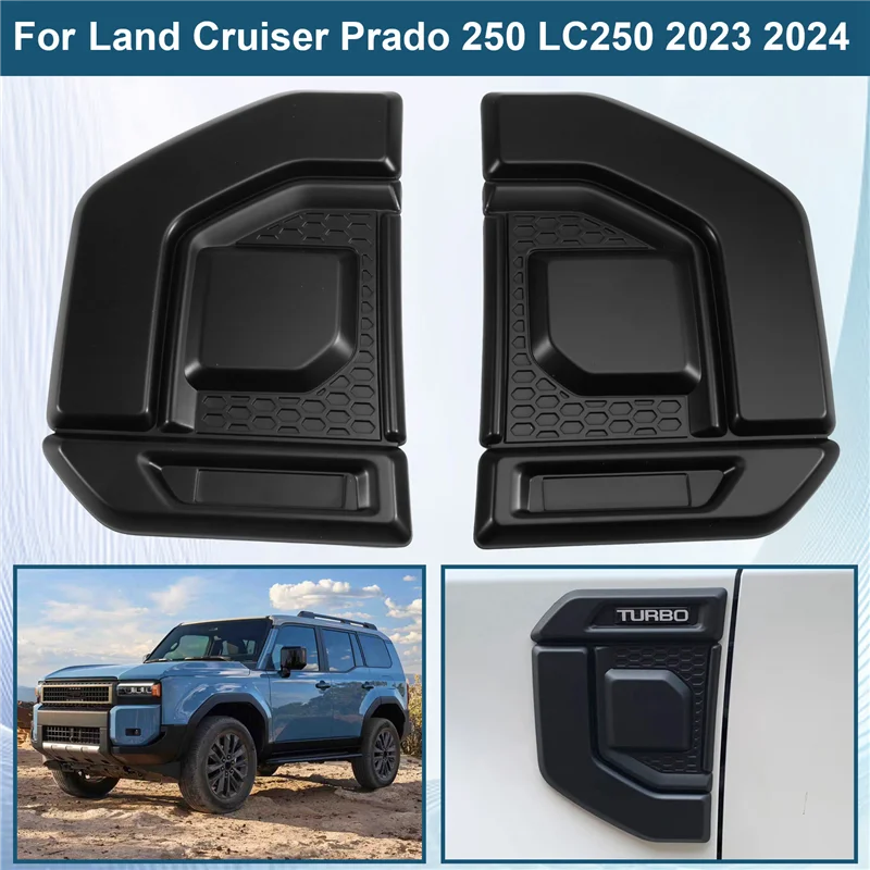 

ABXN-2023 2024 Car Side Fender Emblem Sticker Logo For Toyota Land Cruiser Prado 250 LC250 Exterior Accessories
