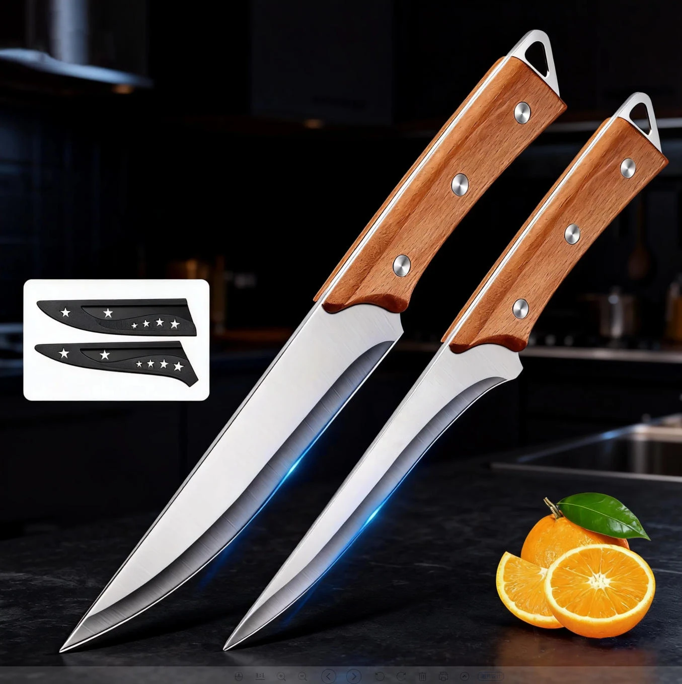 High hardness stainless steel boning knife Domestic kitchen knife Butcher sheep pig beef sharp butcher knife Chef's sharp knife