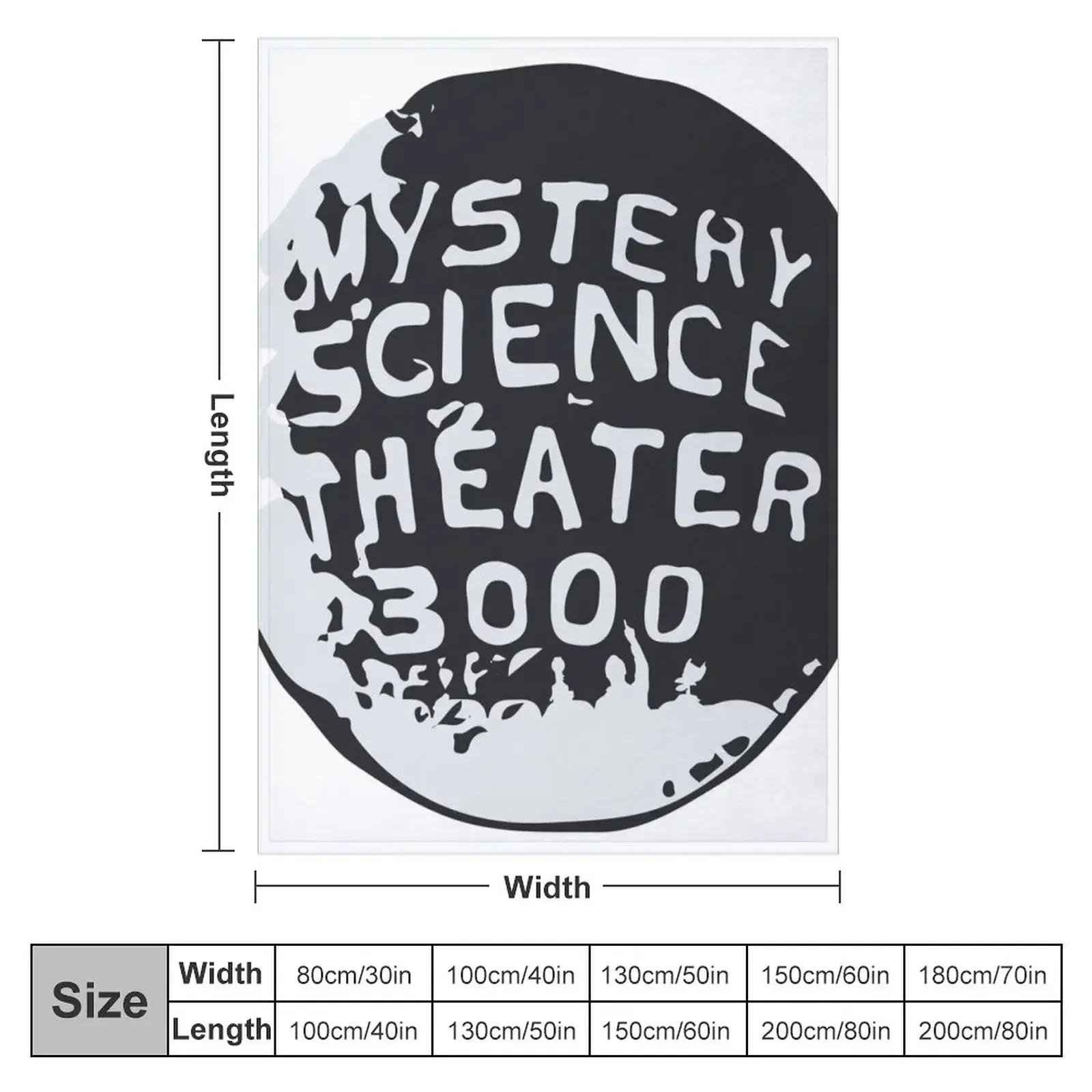 MST3K Silhouette within Globe Throw Blanket Plaid Thermal Decorative Beds Beautifuls Comforter Decoratives Blankets