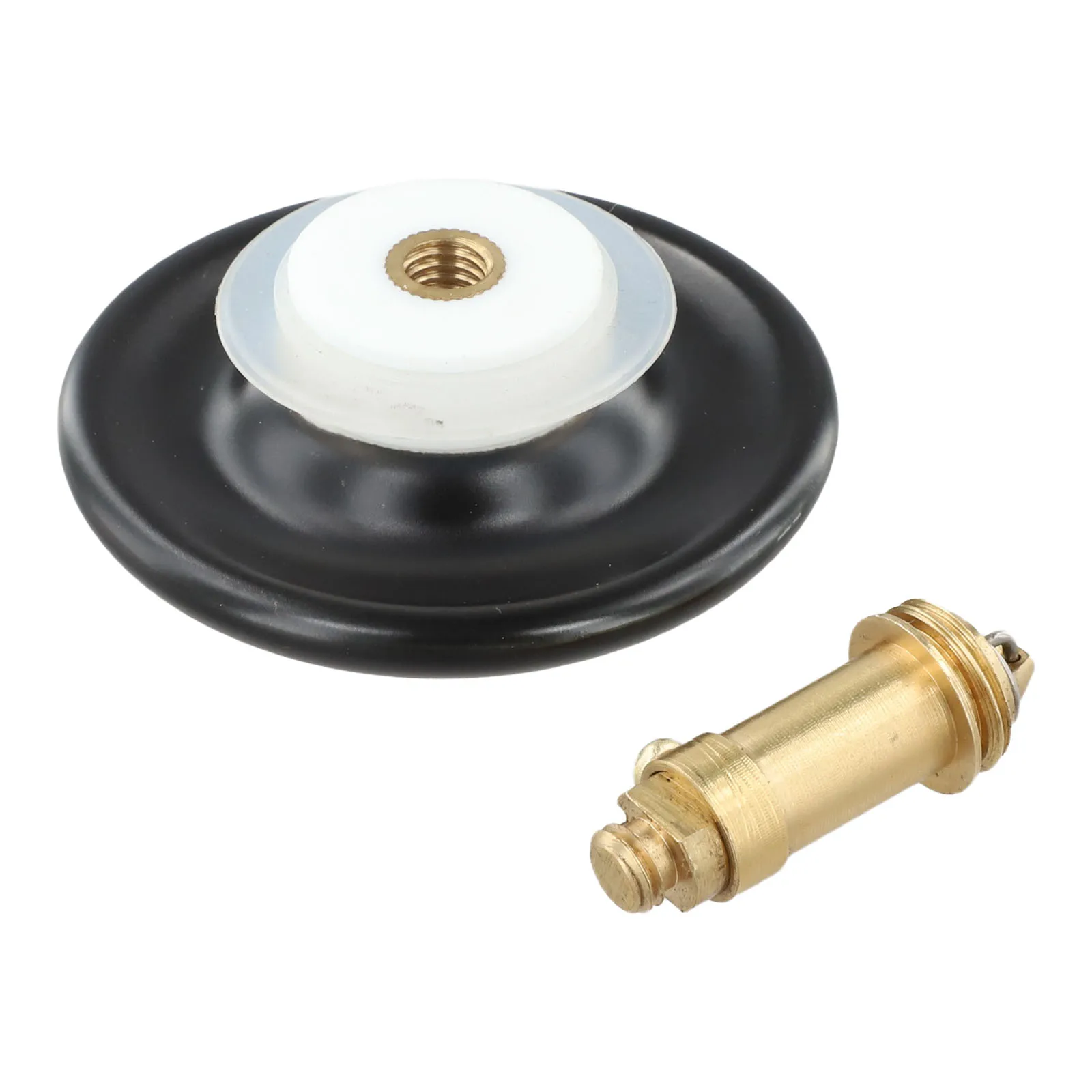 Brass Pop-Up Sink Drain Stopper 66mm Push Button Basin WastePlug With Rubber Seal For Bathroom Kitchen Washbasin Bathtub White