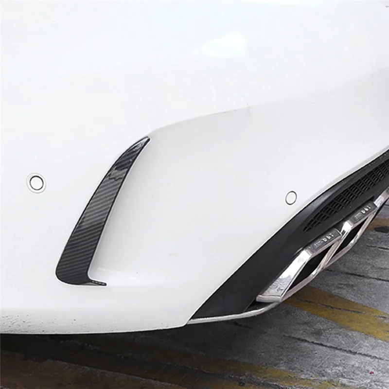

Superior-1Pair Rear Bumper Canard Flaps Spoiler Cover Trim for Mercedes Benz C Class W205 C180 C200 2015-2021 Sedan Wind Blade
