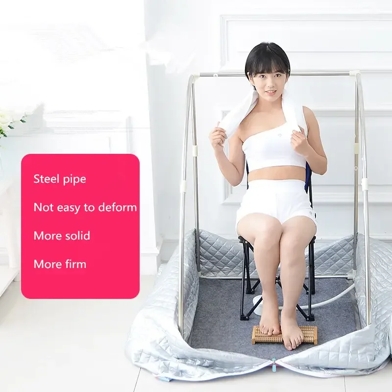 2L Portable Far Sauna Spa Slimming Household Steam Room Beneficial Skin Folding Chair Heating Lose Weight Stay Warm 3