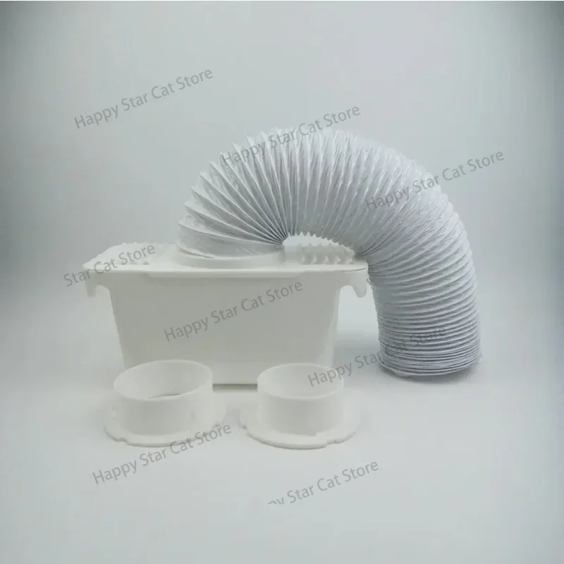 Universal Tumble Dryer Condenser Kits Vent Hose Ventillation Kit Box Part with 1'PVC Flexible Stretch Exhaust Duct