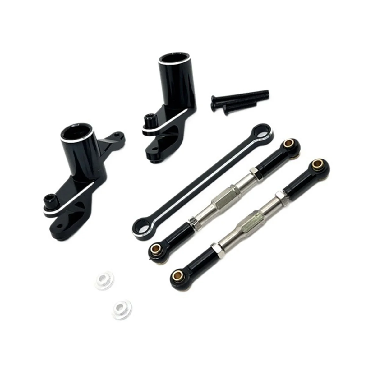 RC Car Upgrade Steering  embly Pull Rod Kit for UDIRC 1/12 UD1201 UD1202 UD-12PRO RC Car Upgrade Parts Black