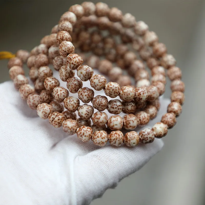 8*8 Powder Skin Gourd Moon Bodhi Women'S 108 Bracelet