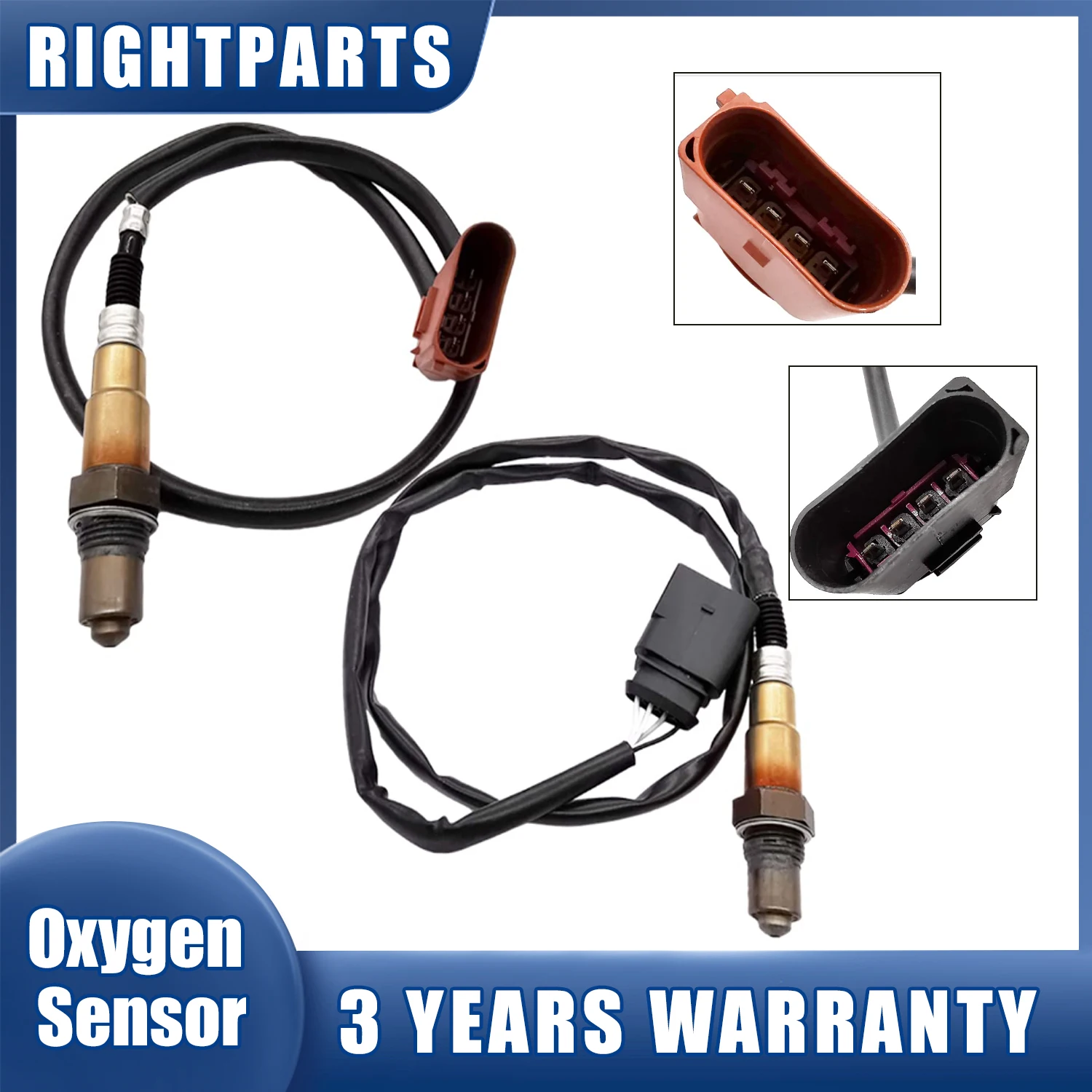 2PCS Front Rear Lambda O2 Oxygen Sensor For Skoda CITIGO Seat Mii 12-19 VW LOAD UP UP! 1.0 2012-2023 CPGA 04C906262B 04C906262C