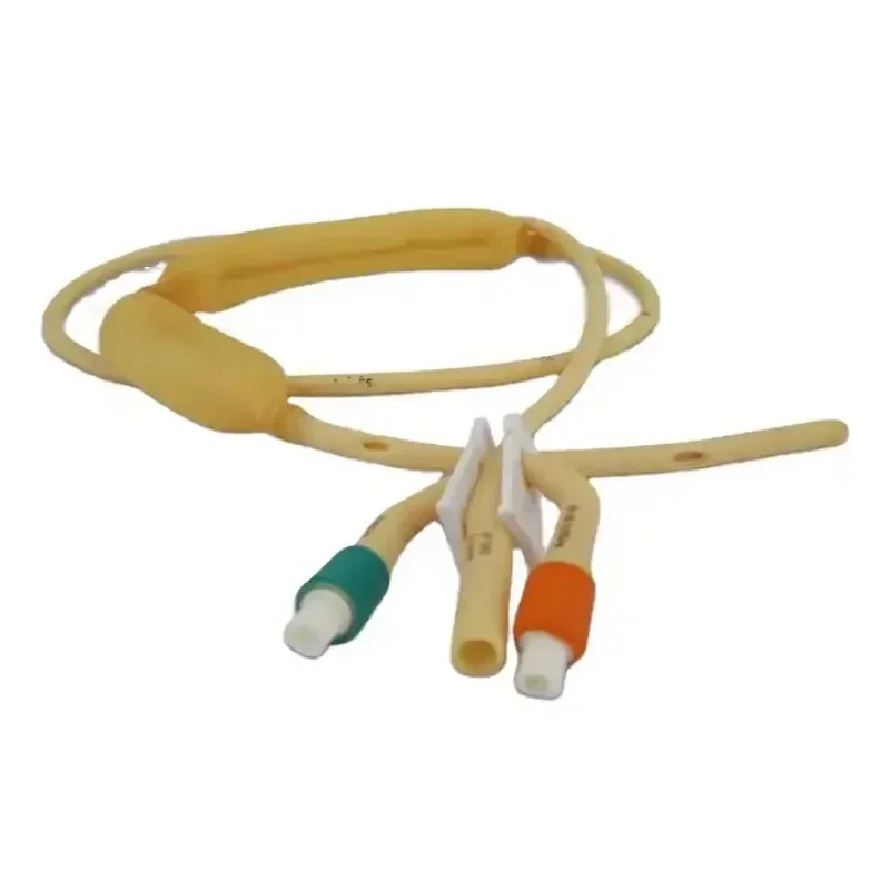 Single Use Triple Lumen Double Balloon Gastric Tube 14 Fr 16 Fr 18Fr 20 Fr 100% Medical Latex Polymer Gastric Tube