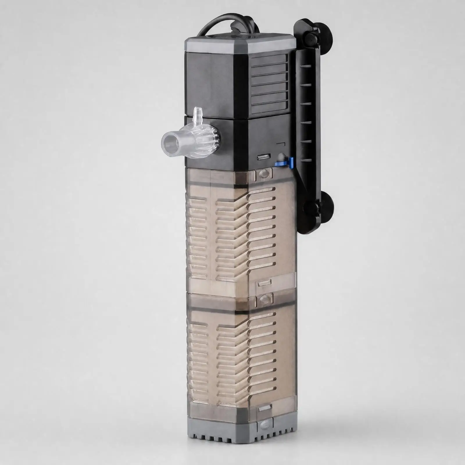 Aquarium Submersible Pump with Filter Strainer for Ornamental Fish Tank Water Circulation and Aquatic Plant Oxygen Supply
