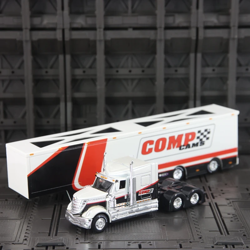 

Модель грузовика Maisto 1:64 International Lone Star с контейнером, из сплава, имитация американского транспортного средства