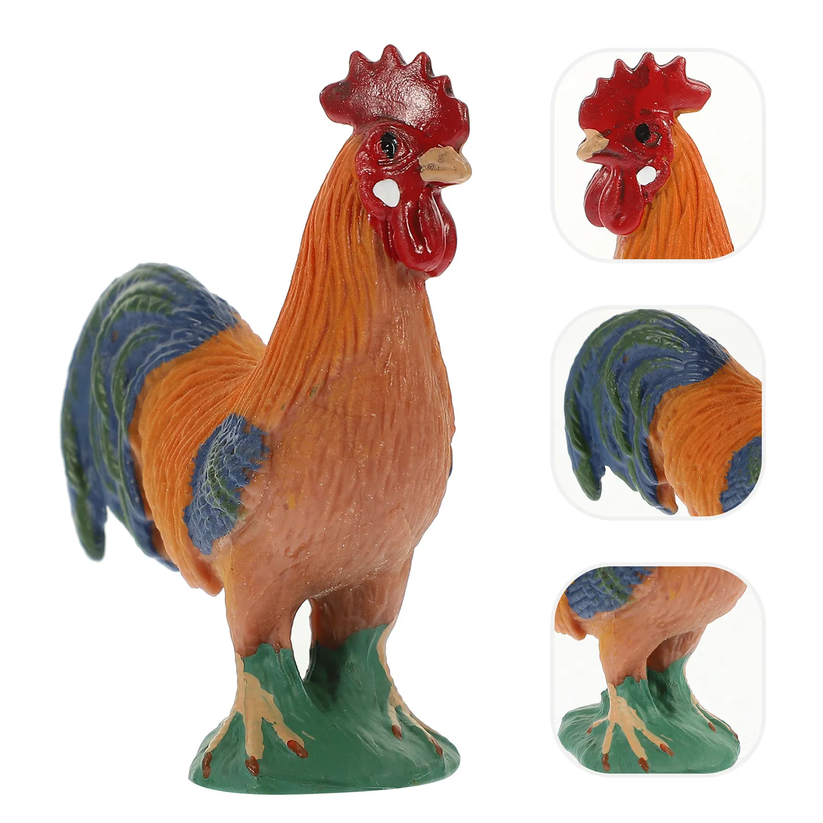 

Скульптура петуха из АБС-пластика: реалистичный декор для двора, сада, дома, улицы, статичное украшение в виде домашней птицы, уникальный предмет декора