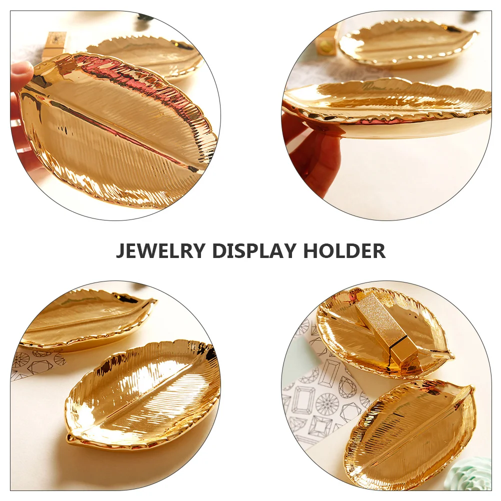 Jewelry Organizer Display Tray Necklace Storage Plate Ceramics Holder Dish Trinket