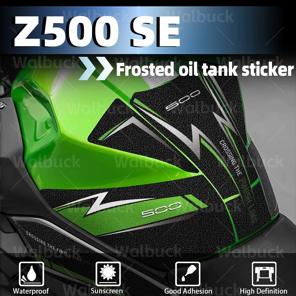 Motorcycle Thick Frosted Fuel Tank Pad Sticker 3M Protector Decals Waterproof  For Z 500 Z500 Z 500 SE ABS z 500 abs z500 2024